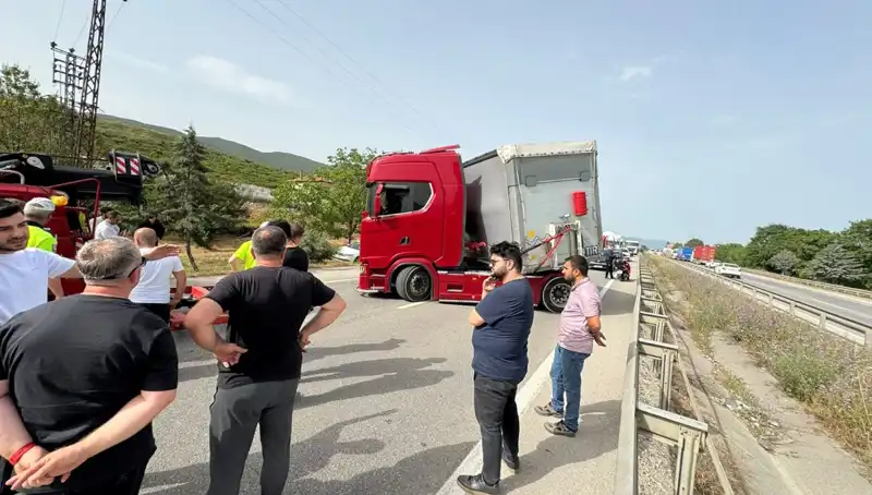 Seyir Halindeyken Arı Soktu, Trafik Kilitlendi: O Anlar Kamera Kaydında