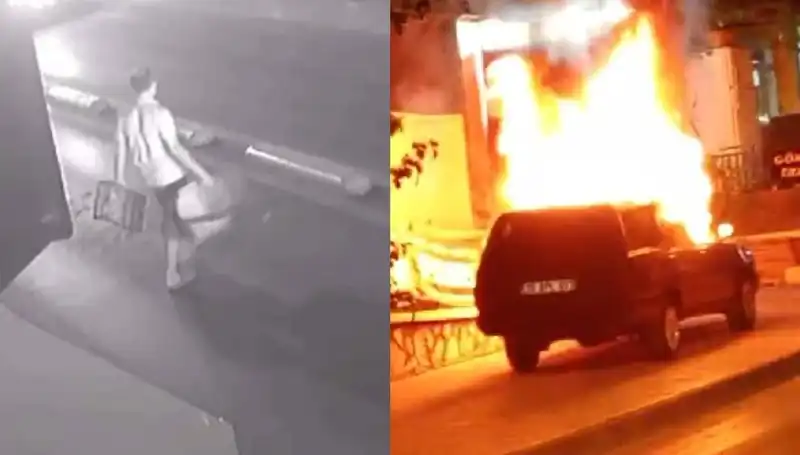 Boşanma Süreci Canlı Bir İzleyeceğe Dönüştü: Eşi Aracını Yaktı!