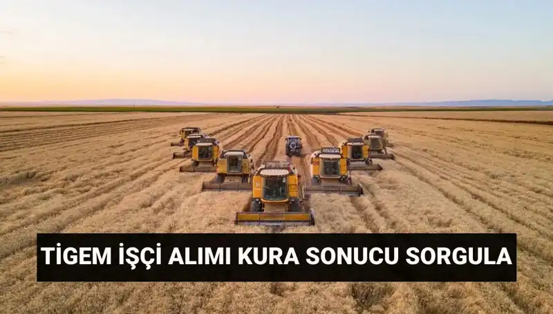 TİGEM 306 İşçi Alımına Dair Kura Sonuçları ve Mülakat Tarihleri