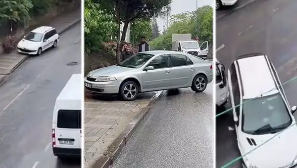 Otobüs Mazot Sızdırınca Araçlar Duramadı: Kaza Anı Şok Etti