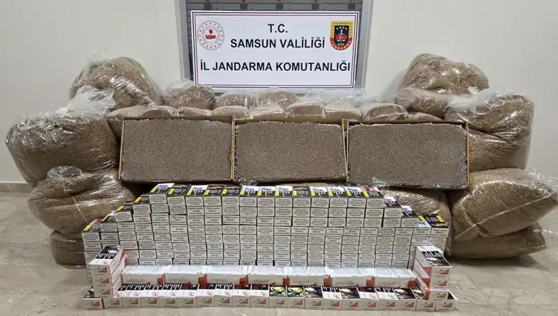Samsun'da Kaçak Tütün Operasyonu: 1 Ton Tütün Ele Geçirildi