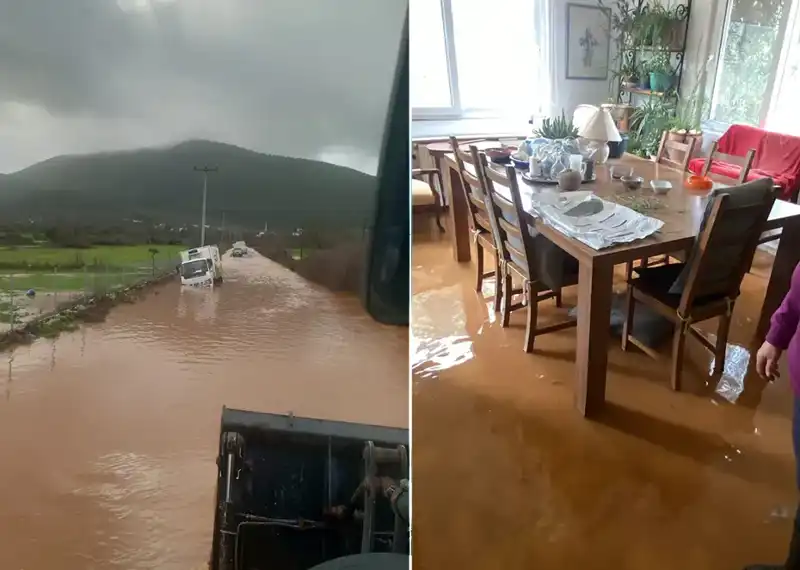 Aniden Bastıran Şiddetli Yağmur Hayatı Felç Etti: Sokaklar Göldü, Evler Su Bastı